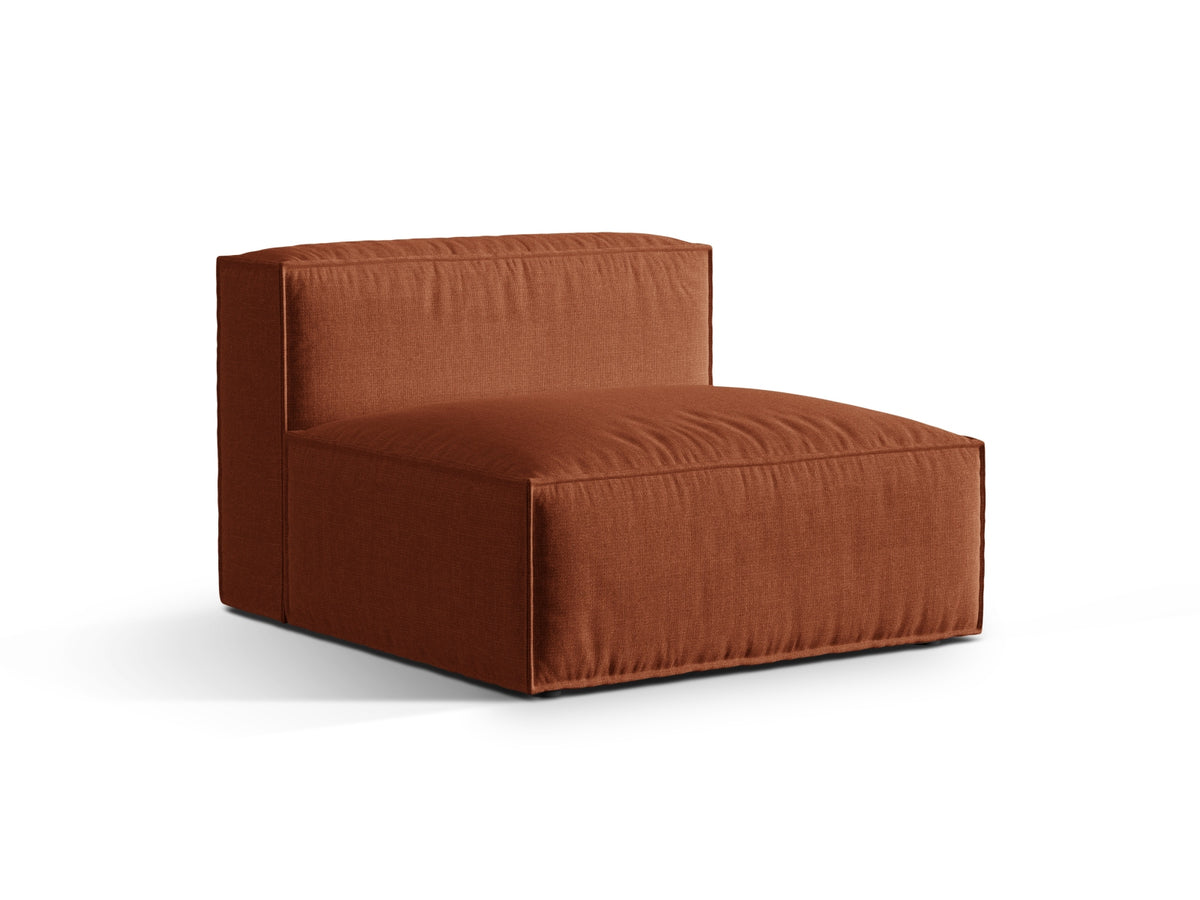 1-Sitzer Modul Armless Nuria in Brick-Liberty präsentiert im Onlineshop von KAQTU Design AG. Modulares Sofa ist von Micadoni
