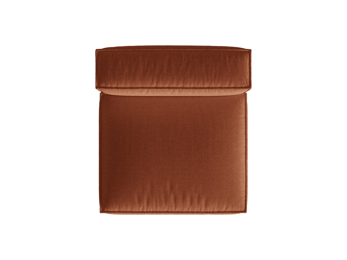 1-Sitzer Modul Armless Nuria in Brick-Liberty präsentiert im Onlineshop von KAQTU Design AG. Modulares Sofa ist von Micadoni