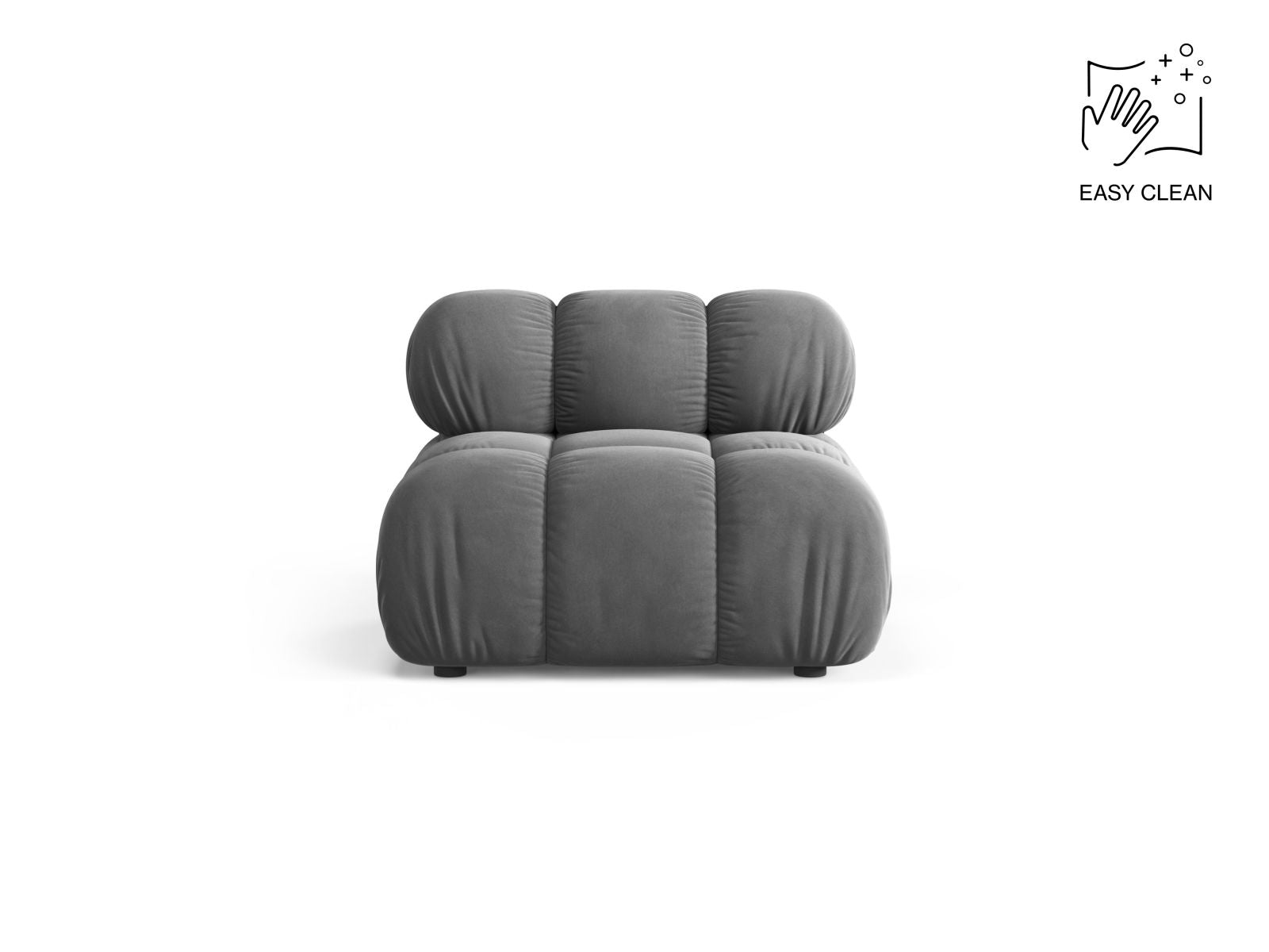 1-Sitzer Modul Armless Bellis in Light Grey-Venus präsentiert im Onlineshop von KAQTU Design AG. Modulares Sofa ist von Micadoni