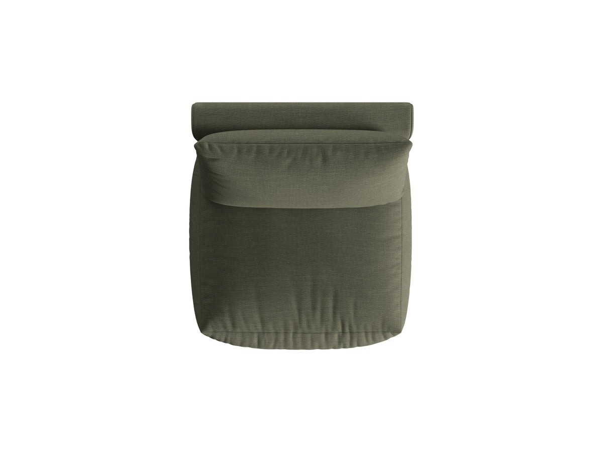 Chris Modul Armless 1 Sitzer in Muted Blue-LINS präsentiert im Onlineshop von KAQTU Design AG. Modulares Sofa ist von Micadoni