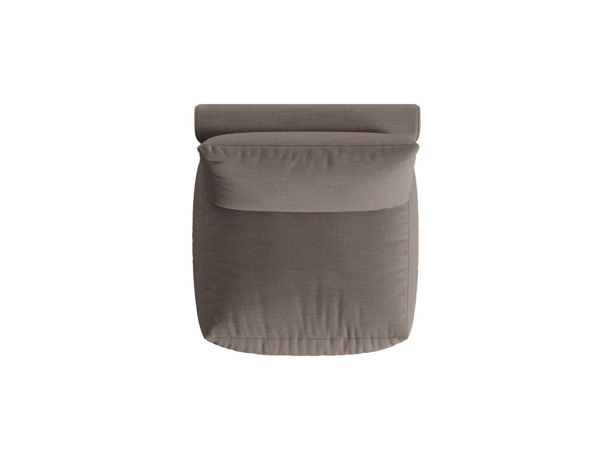 Chris Modul Armless 1 Sitzer in Warm grey-LINS präsentiert im Onlineshop von KAQTU Design AG. Modulares Sofa ist von Micadoni