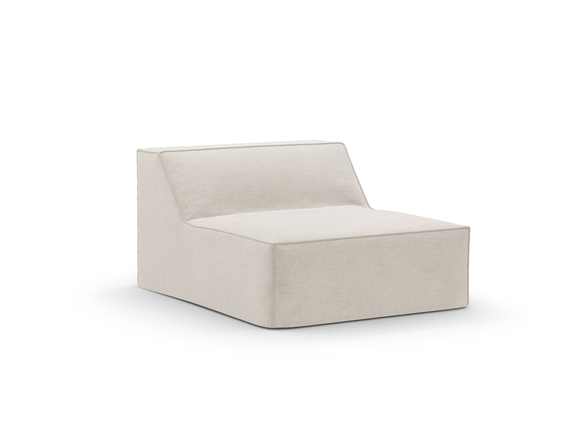 Jodie Modul Armless 1 Sitzer mit abnehmbaren Bezug in Natural-LINS präsentiert im Onlineshop von KAQTU Design AG. Modulares Sofa ist von Micadoni