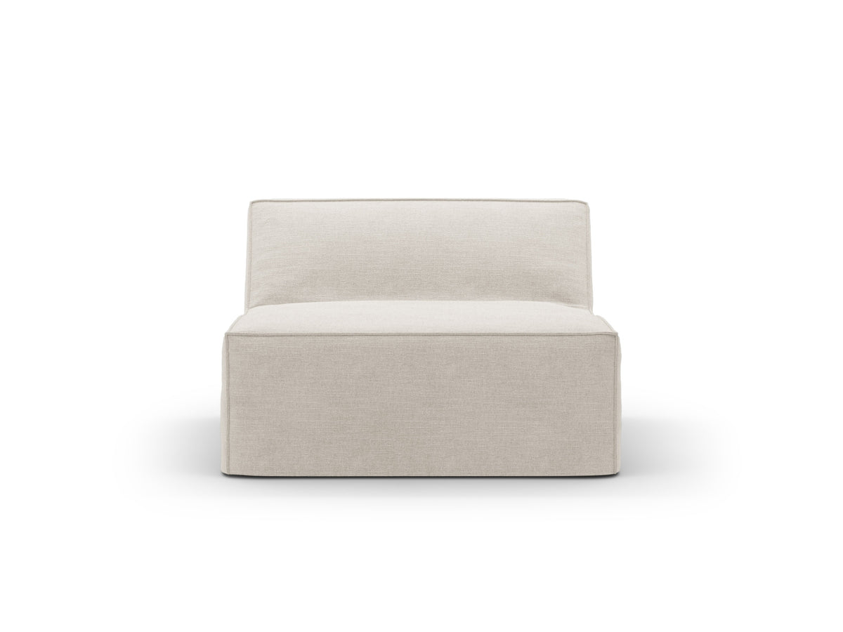 Jodie Modul Armless 1 Sitzer mit abnehmbaren Bezug in Natural-LINS präsentiert im Onlineshop von KAQTU Design AG. Modulares Sofa ist von Micadoni