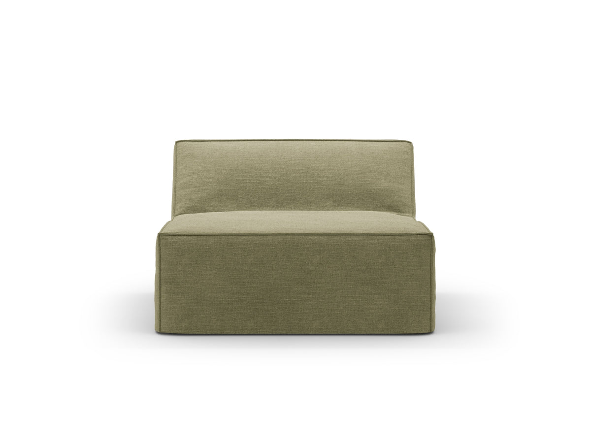 Jodie Modul Armless 1 Sitzer mit abnehmbaren Bezug in Light Green-LINS präsentiert im Onlineshop von KAQTU Design AG. Modulares Sofa ist von Micadoni
