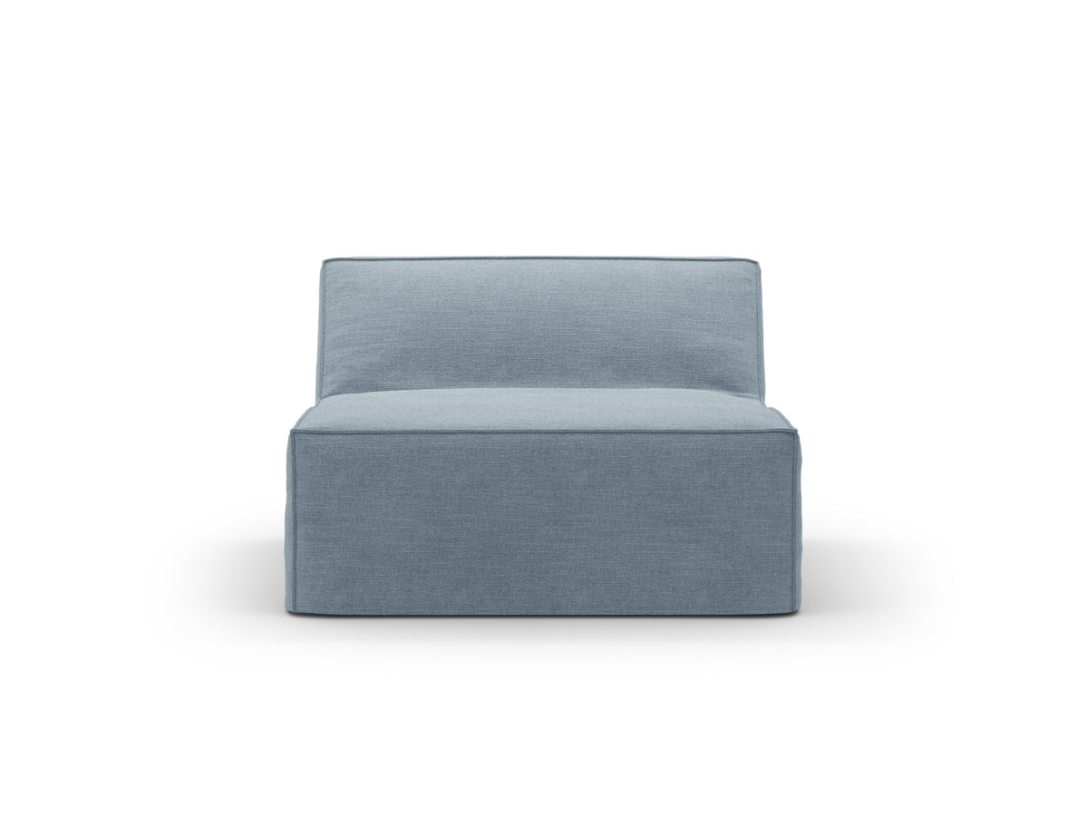 Jodie Modul Armless 1 Sitzer mit abnehmbaren Bezug in Muted Blue-LINS präsentiert im Onlineshop von KAQTU Design AG. Modulares Sofa ist von Micadoni