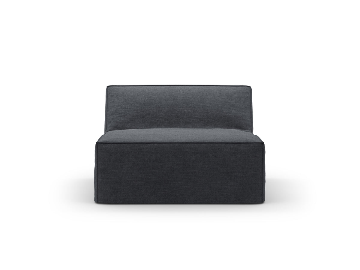 Jodie Modul Armless 1 Sitzer mit abnehmbaren Bezug in Grey und Blue-LINS präsentiert im Onlineshop von KAQTU Design AG. Modulares Sofa ist von Micadoni