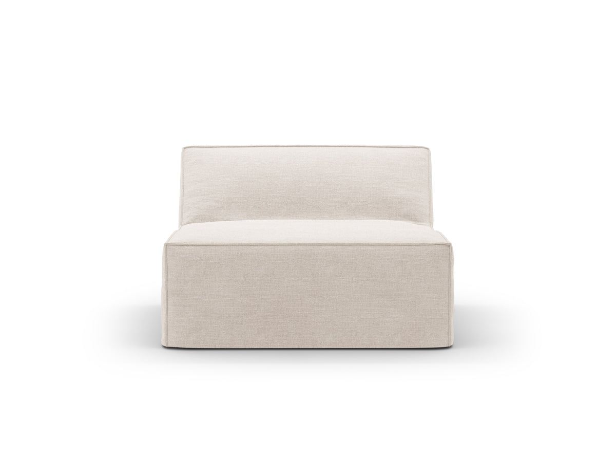 Jodie Modul Armless 1 Sitzer mit abnehmbaren Bezug in Beige-LINS präsentiert im Onlineshop von KAQTU Design AG. Modulares Sofa ist von Micadoni