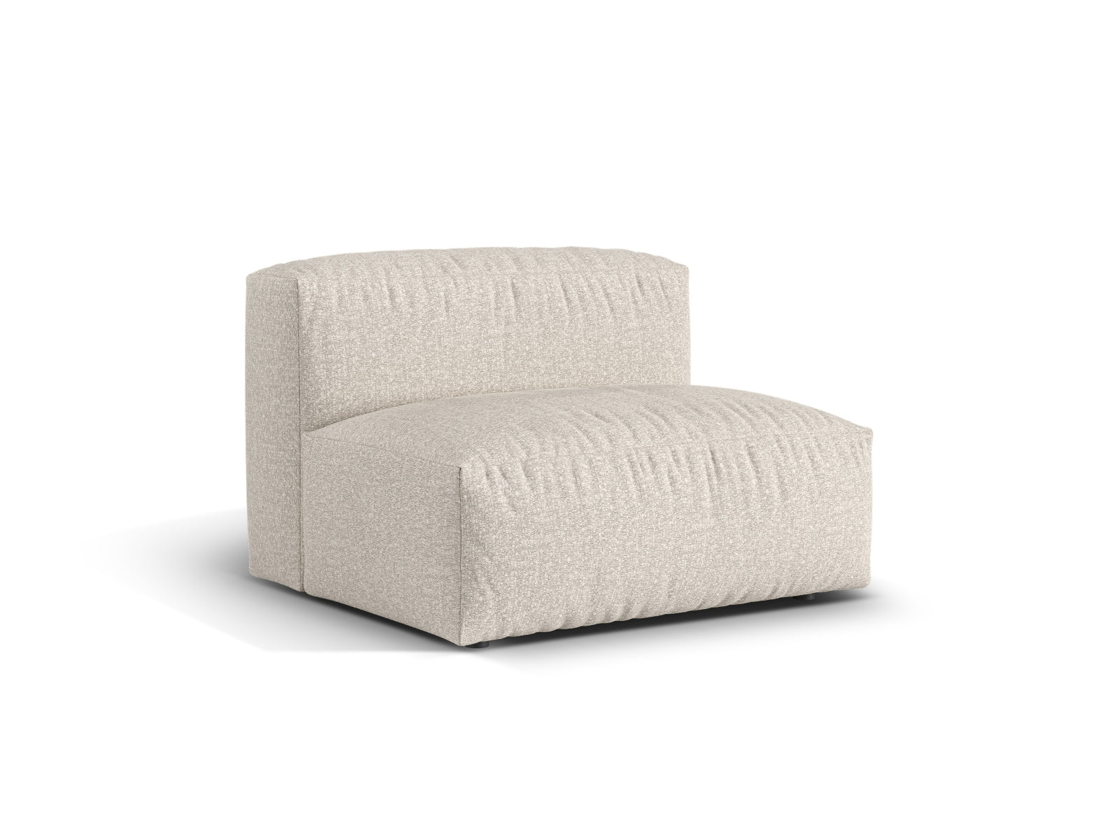 Beige 1-Sitzer Sofa Martina von Micadoni, stilvolles modulares Design für modernen Wohnraum, bequem und elegant.