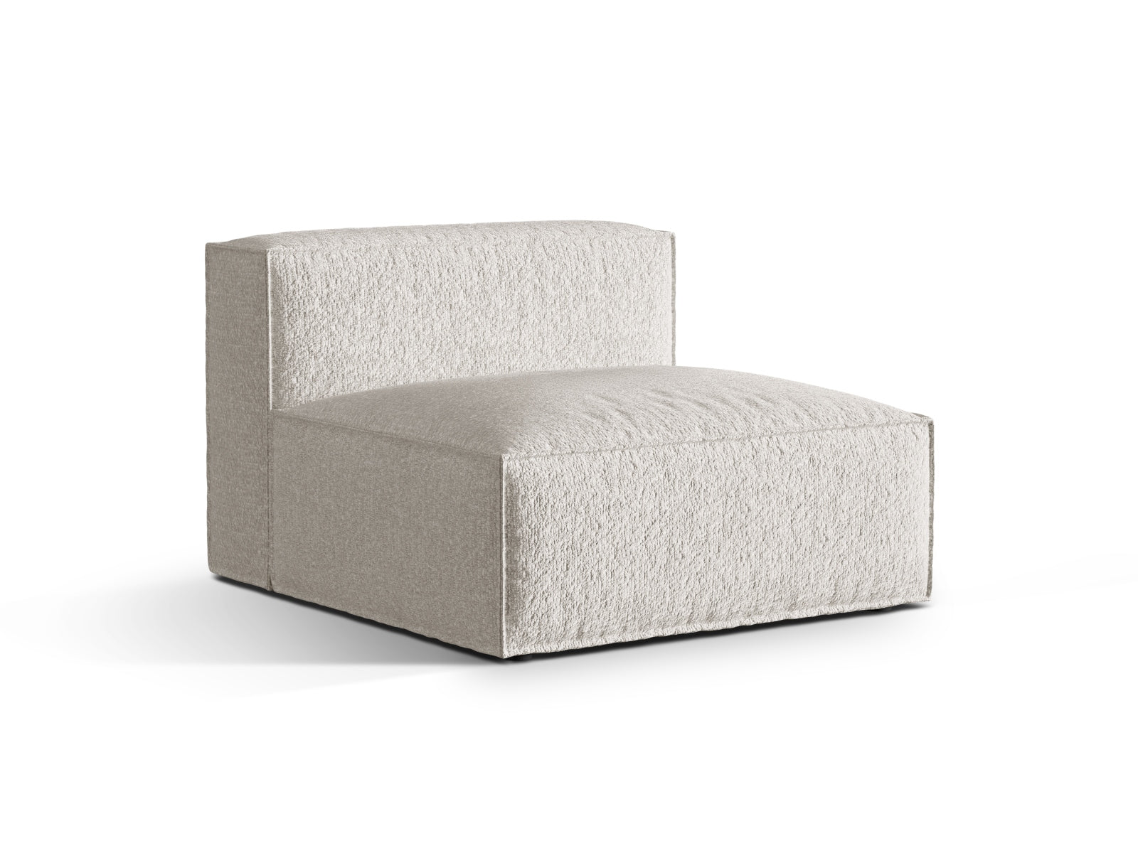 Eleganter Nuria Modul Armless 1 Sitzer in Grau-Beige Melange, ideal für moderne Wohnräume und vielseitige Sofa-Kombinationen.