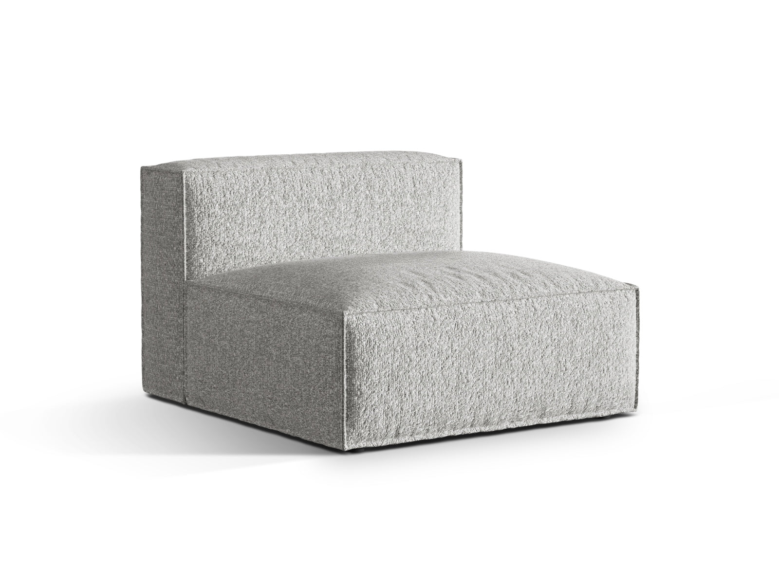 Eleganter Nuria Modul Armless 1 Sitzer in Silver-Monet, ideal für moderne Wohnräume, flexibel kombinierbar und stilvoll.