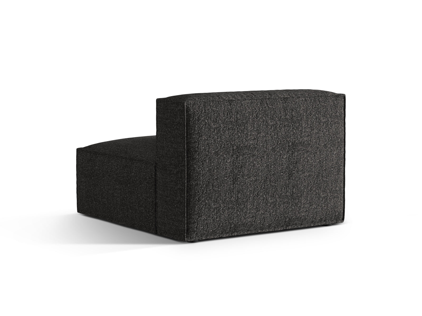 Stylischer Nuria Modul Armless 1 Sitzer in zeitlosem Anthrazit, perfekt für flexible Wohnkonzepte und gemütliche Sitzgelegenheiten.
