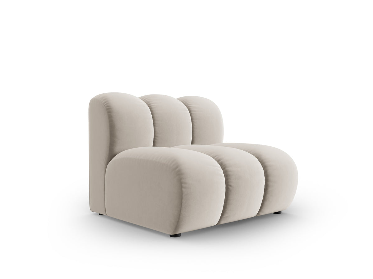 Lupine Velour Modul Armless 1 Sitzer in Beige-Salvador präsentiert im Onlineshop von KAQTU Design AG. Modulares Sofa ist von Micadoni