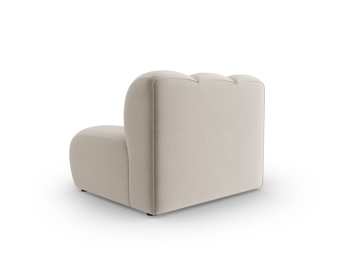 Lupine Velour Modul Armless 1 Sitzer in Beige-Salvador präsentiert im Onlineshop von KAQTU Design AG. Modulares Sofa ist von Micadoni