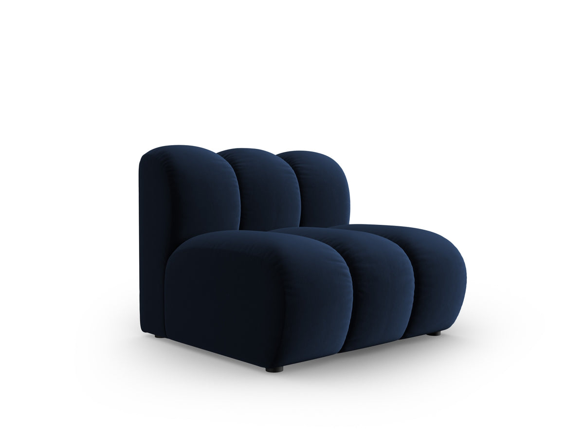 Lupine Velour Modul Armless 1 Sitzer in Royal Blue-Salvador präsentiert im Onlineshop von KAQTU Design AG. Modulares Sofa ist von Micadoni