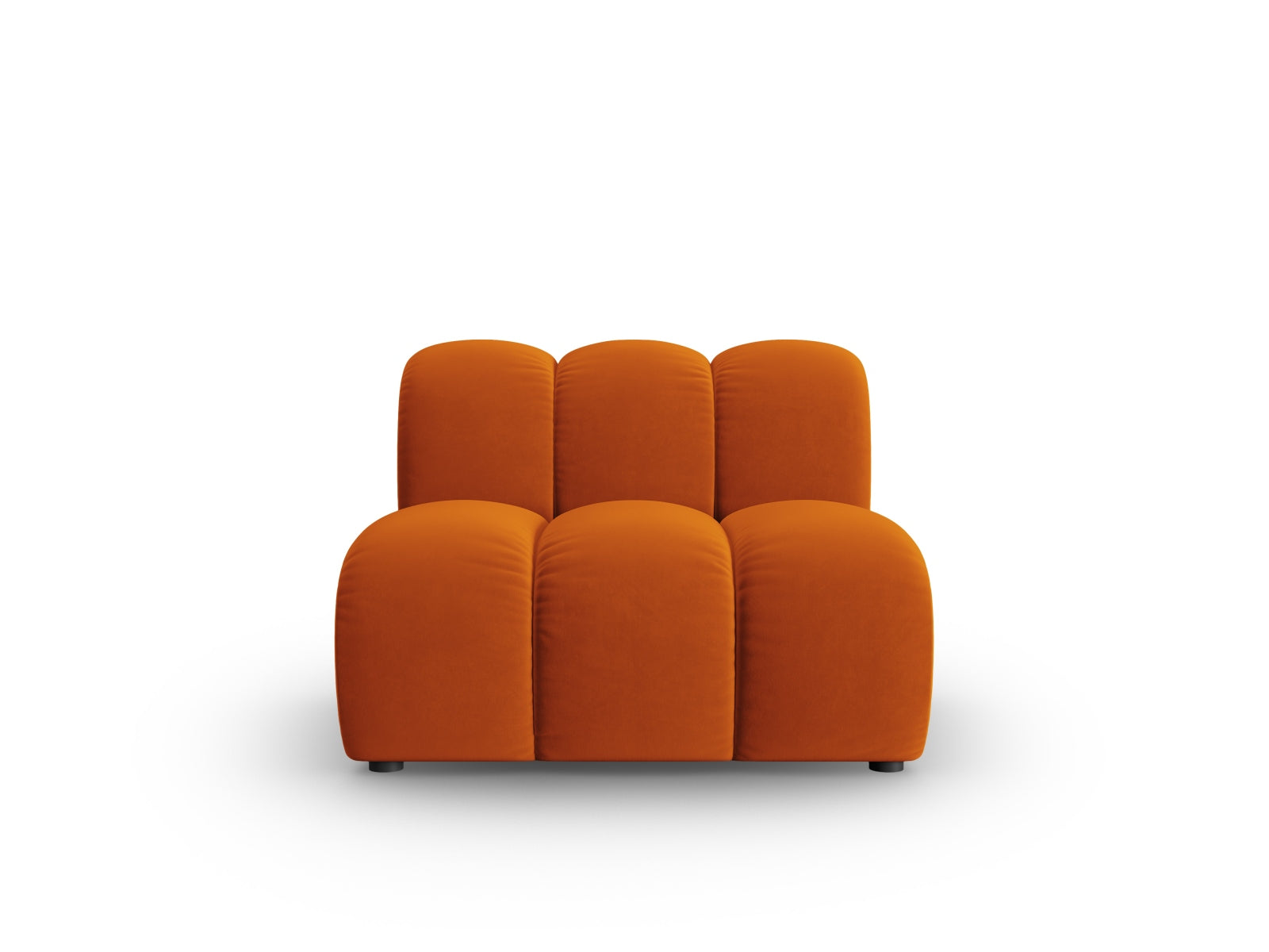 Lupine Velour Modul Armless 1 Sitzer in Terracotta präsentiert im Onlineshop von KAQTU Design AG. Modulares Sofa ist von Micadoni