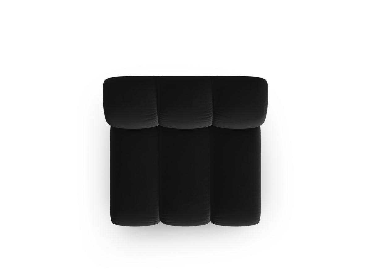 Lupine Velour Modul Armless 1 Sitzer in Black-Salvador präsentiert im Onlineshop von KAQTU Design AG. Modulares Sofa ist von Micadoni