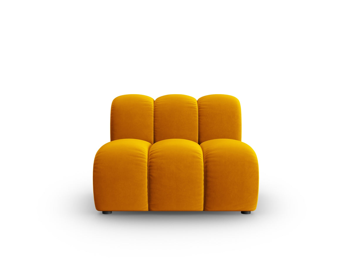 Lupine Velour Modul Armless 1 Sitzer in Yellow-Salvador präsentiert im Onlineshop von KAQTU Design AG. Modulares Sofa ist von Micadoni
