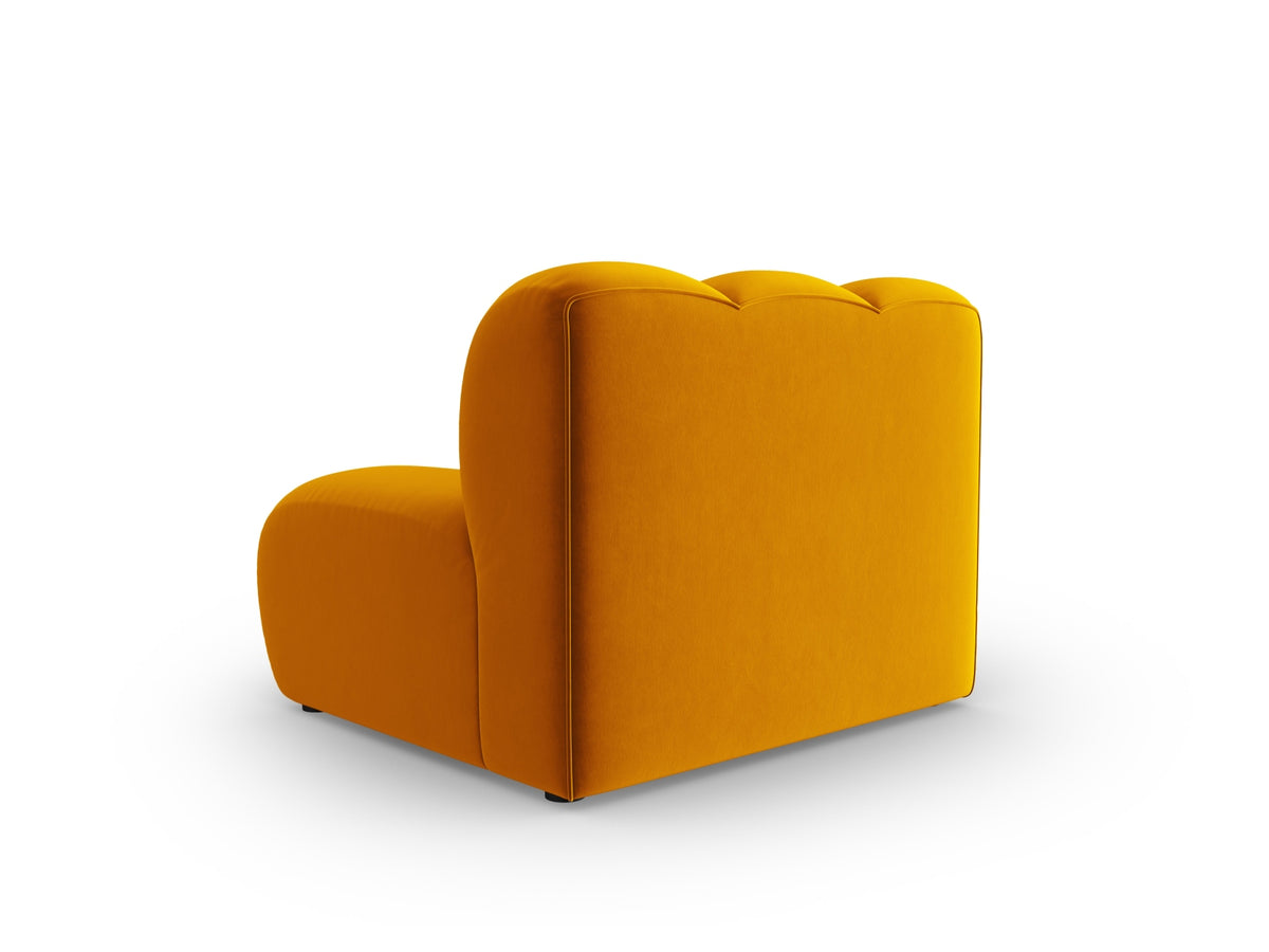 Lupine Velour Modul Armless 1 Sitzer in Yellow-Salvador präsentiert im Onlineshop von KAQTU Design AG. Modulares Sofa ist von Micadoni