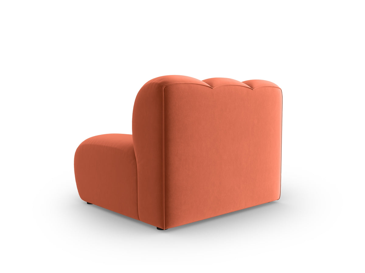 Lupine Velour Modul Armless 1 Sitzer in Coral-Salvador präsentiert im Onlineshop von KAQTU Design AG. Modulares Sofa ist von Micadoni