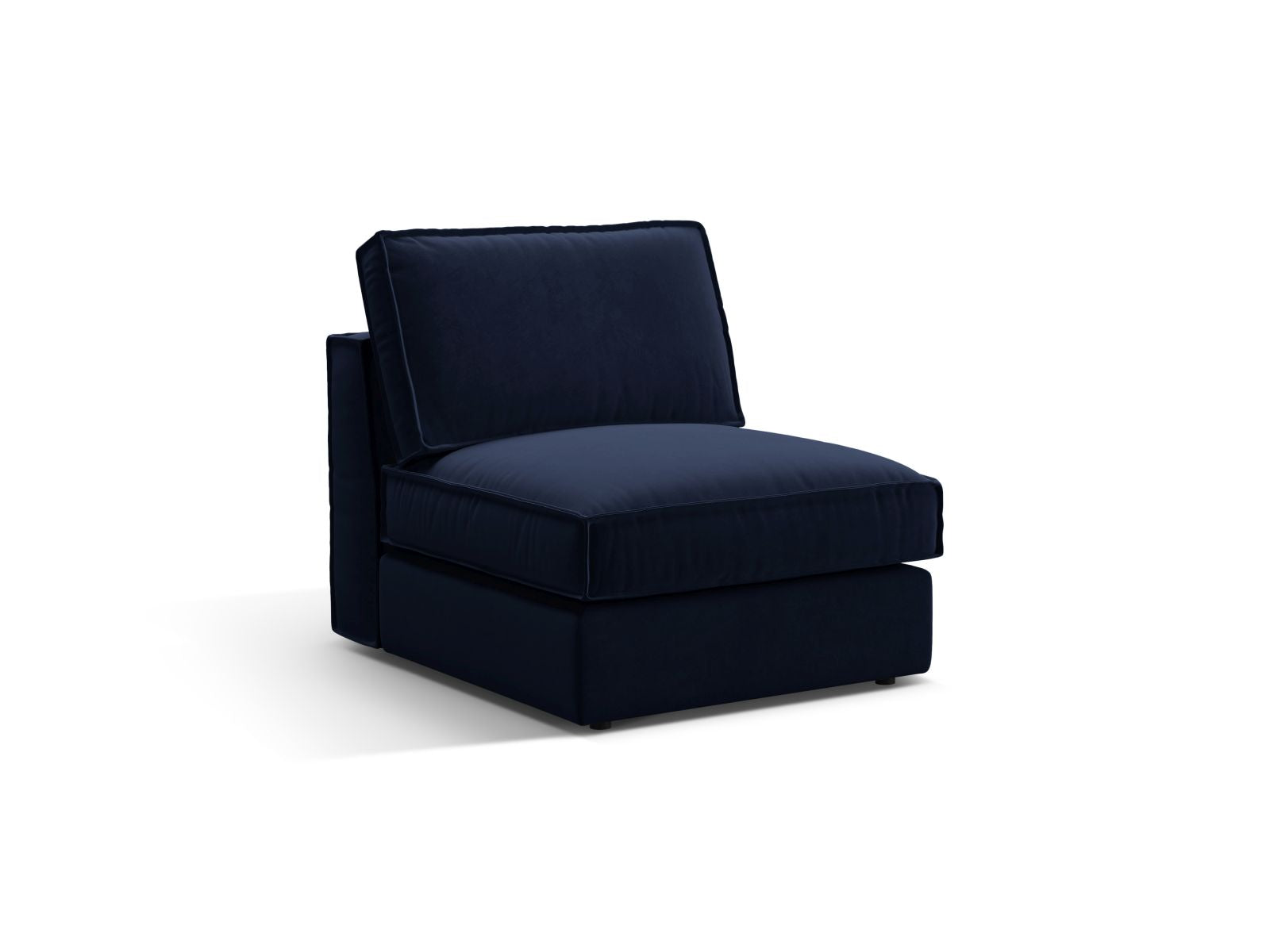 Elegantes 1-Sitzer Modul Armless Pola in Royal Blue, ideal für individuelle Sofa-Kombinationen im modernen Wohnraum.