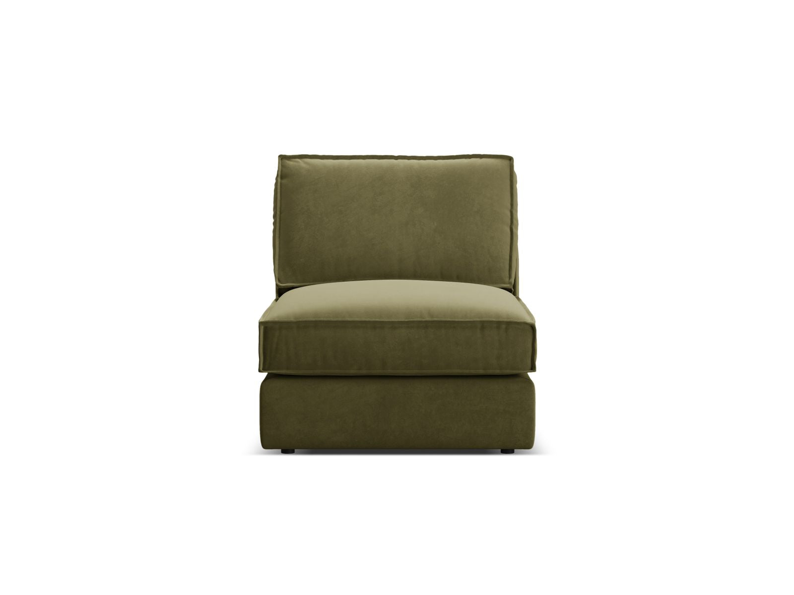 1-Sitzer Modul Armless Pola in Green-Salvador präsentiert im Onlineshop von KAQTU Design AG. Modulares Sofa ist von Micadoni