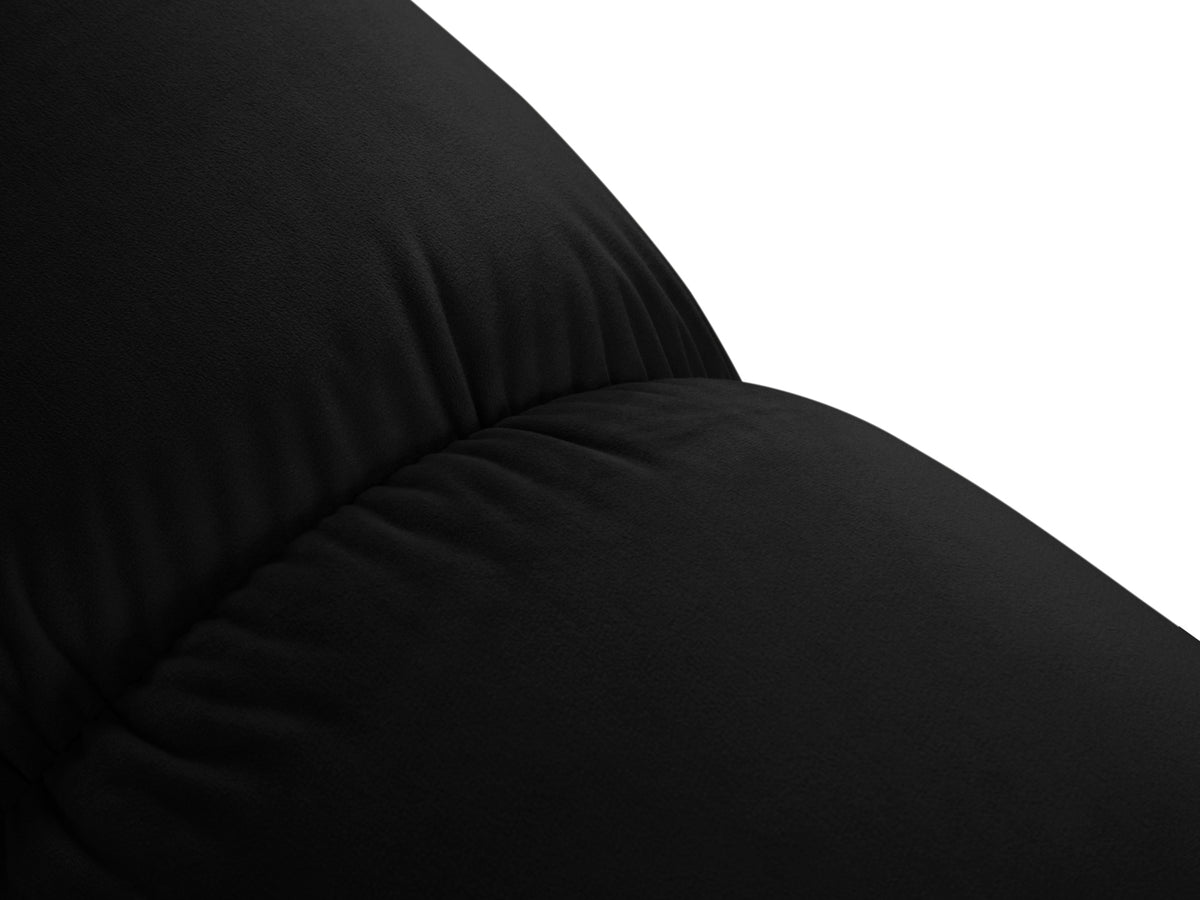 Bellis Velour Modul Armless 1 Sitzer in Black-Bluvel präsentiert im Onlineshop von KAQTU Design AG. Modulares Sofa ist von Micadoni