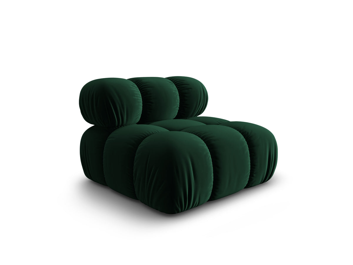 Bellis Velour Modul Armless 1 Sitzer in Bottle Green-Bluvel präsentiert im Onlineshop von KAQTU Design AG. Modulares Sofa ist von Micadoni