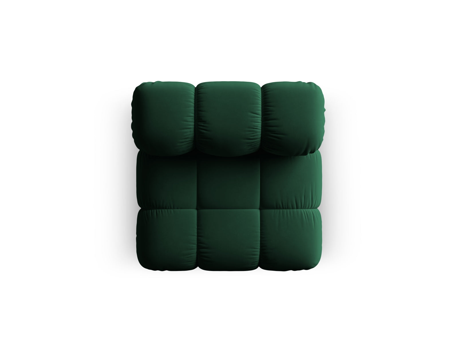 Bellis Velour Modul Armless 1 Sitzer in Bottle Green-Bluvel präsentiert im Onlineshop von KAQTU Design AG. Modulares Sofa ist von Micadoni