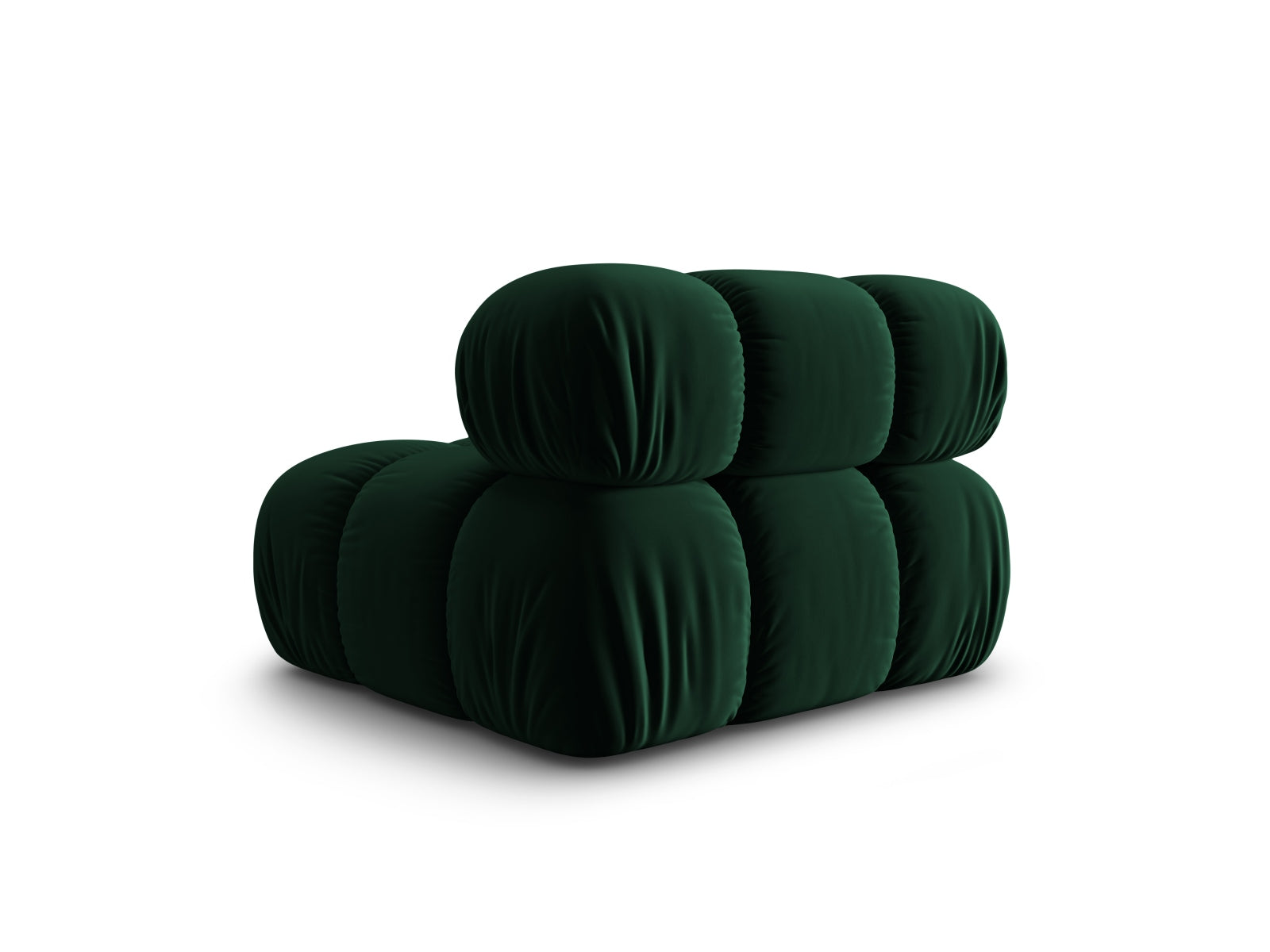 Bellis Velour Modul Armless 1 Sitzer in Bottle Green-Bluvel präsentiert im Onlineshop von KAQTU Design AG. Modulares Sofa ist von Micadoni