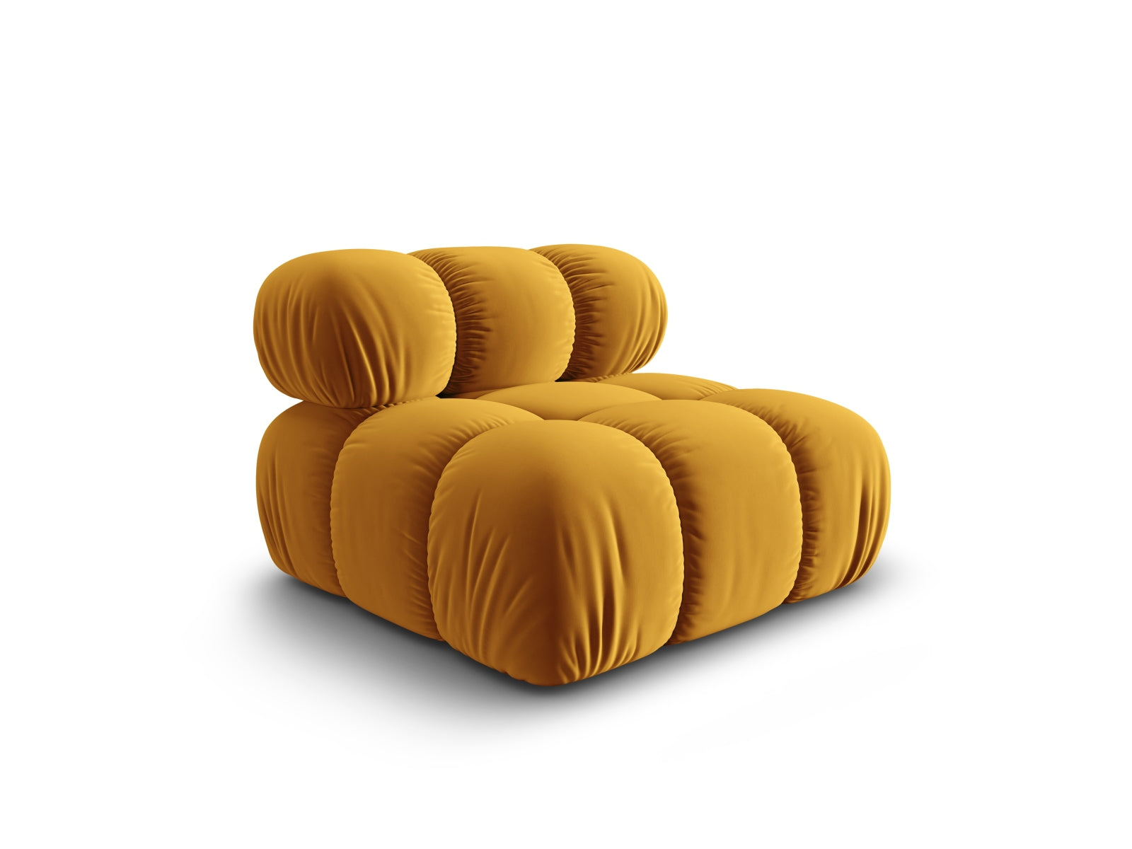 Bellis Velour Modul Armless 1 Sitzer in Yellow-Bluvel präsentiert im Onlineshop von KAQTU Design AG. Modulares Sofa ist von Micadoni
