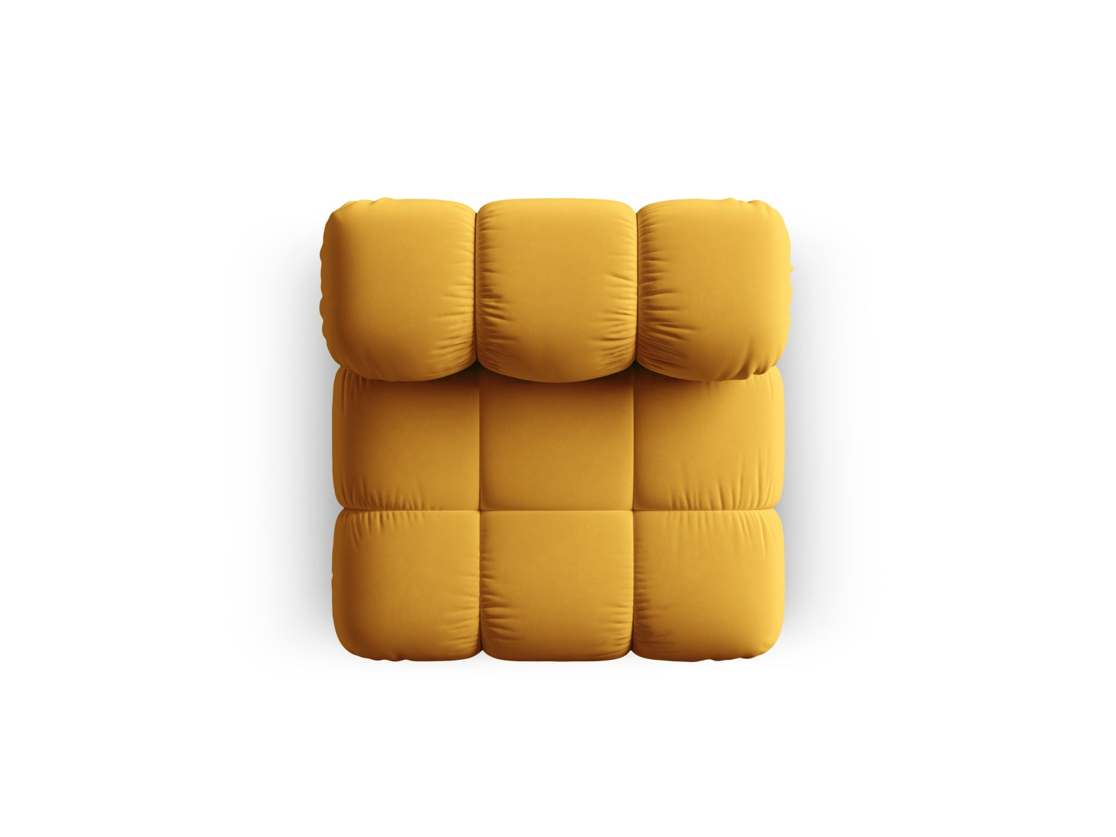 Bellis Velour Modul Armless 1 Sitzer in Yellow-Bluvel präsentiert im Onlineshop von KAQTU Design AG. Modulares Sofa ist von Micadoni