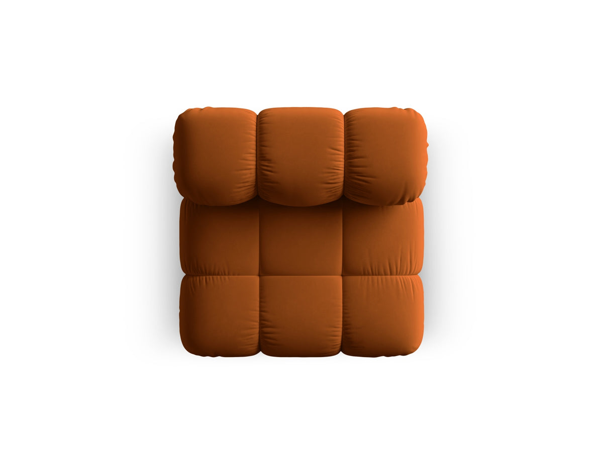 Bellis Velour Modul Armless 1 Sitzer in Terracotta-Bluvel präsentiert im Onlineshop von KAQTU Design AG. Modulares Sofa ist von Micadoni
