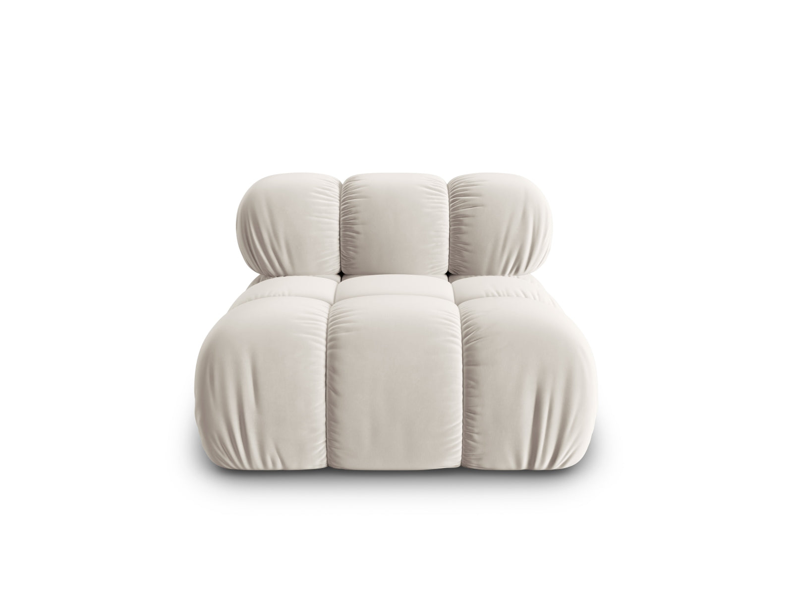 Bellis Velour Modul Armless 1 Sitzer in Dark Beige präsentiert im Onlineshop von KAQTU Design AG. Modulares Sofa ist von Micadoni