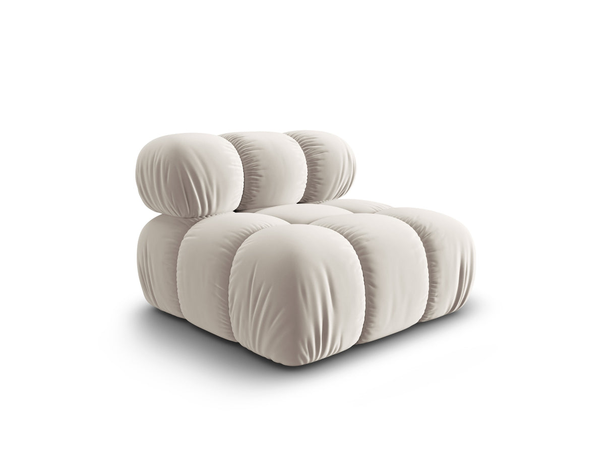 Bellis Velour Modul Armless 1 Sitzer in Dark Beige-Bluvel präsentiert im Onlineshop von KAQTU Design AG. Modulares Sofa ist von Micadoni