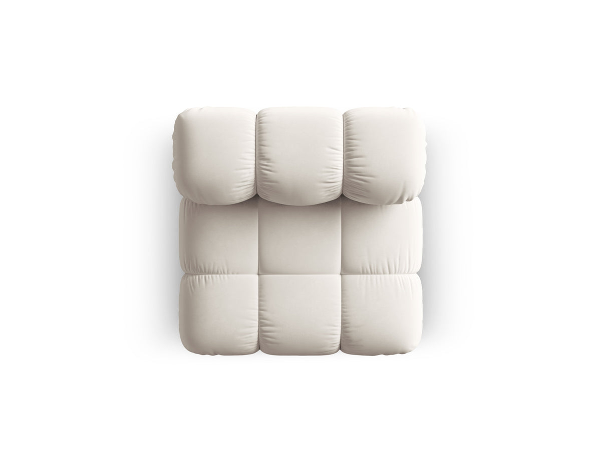 Bellis Velour Modul Armless 1 Sitzer in Dark Beige-Bluvel präsentiert im Onlineshop von KAQTU Design AG. Modulares Sofa ist von Micadoni