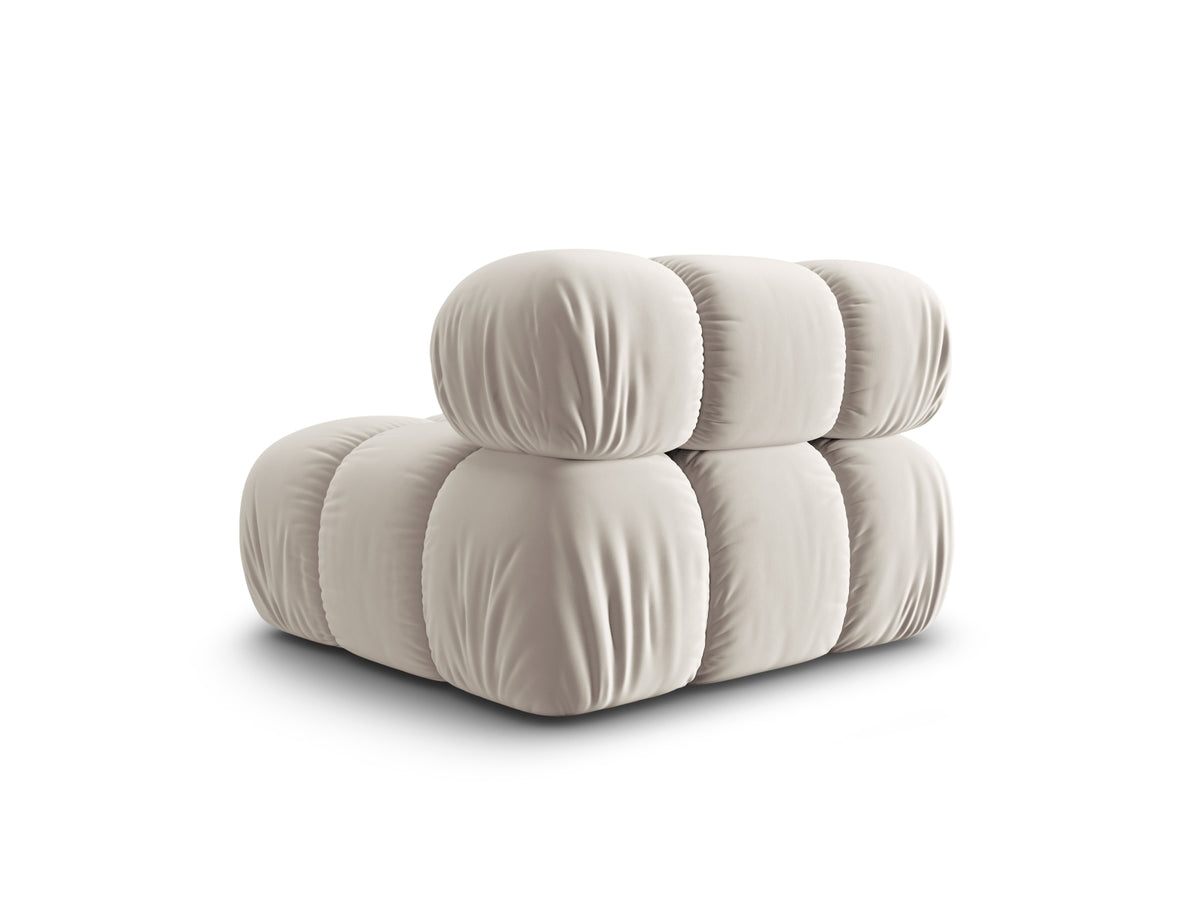 Bellis Velour Modul Armless 1 Sitzer in Dark Beige-Bluvel präsentiert im Onlineshop von KAQTU Design AG. Modulares Sofa ist von Micadoni