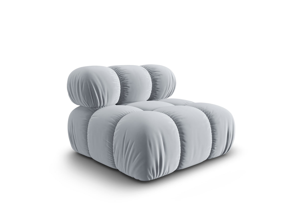 Bellis Velour Modul Armless 1 Sitzer in Light Blue-Bluvel präsentiert im Onlineshop von KAQTU Design AG. Modulares Sofa ist von Micadoni