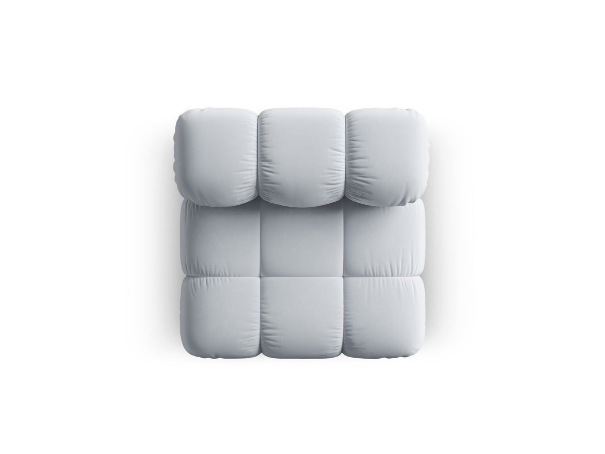 Bellis Velour Modul Armless 1 Sitzer in Light Blue-Bluvel präsentiert im Onlineshop von KAQTU Design AG. Modulares Sofa ist von Micadoni