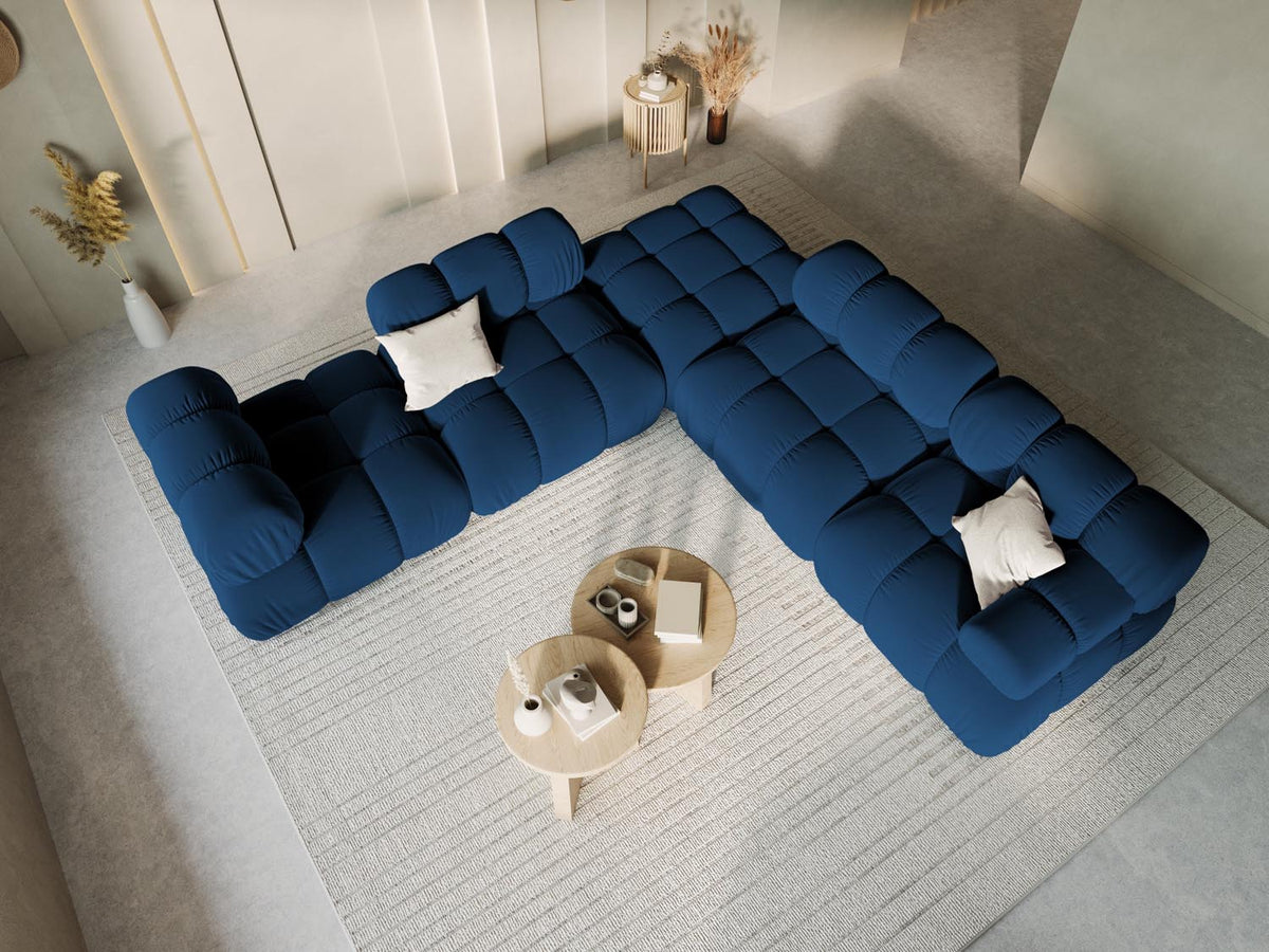Bellis Velour Modul Armless 1 Sitzer in Royal Blue-Bluvel präsentiert im Onlineshop von KAQTU Design AG. Modulares Sofa ist von Micadoni