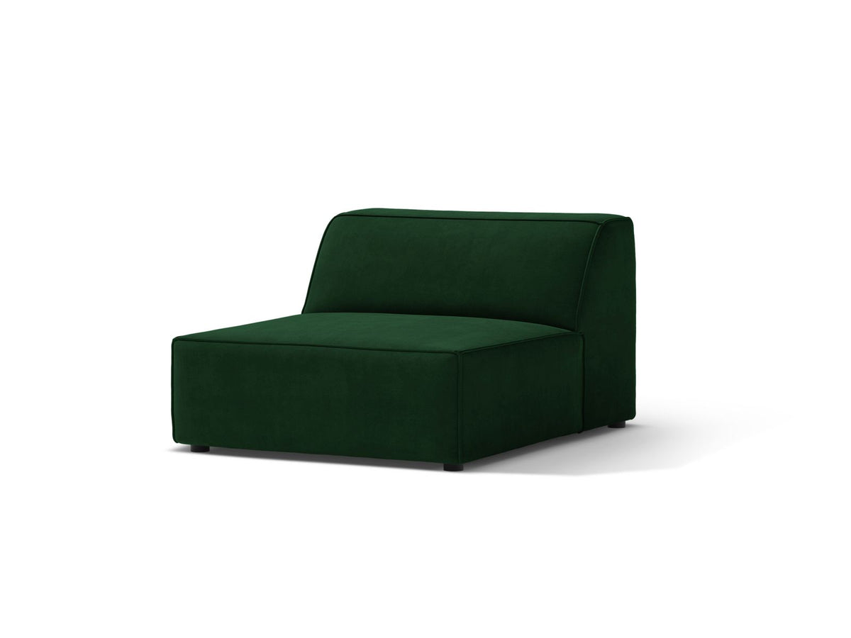 1-Sitzer Modul Armless Jodie in Bottle Green-Bluvel präsentiert im Onlineshop von KAQTU Design AG. Modulares Sofa ist von Micadoni