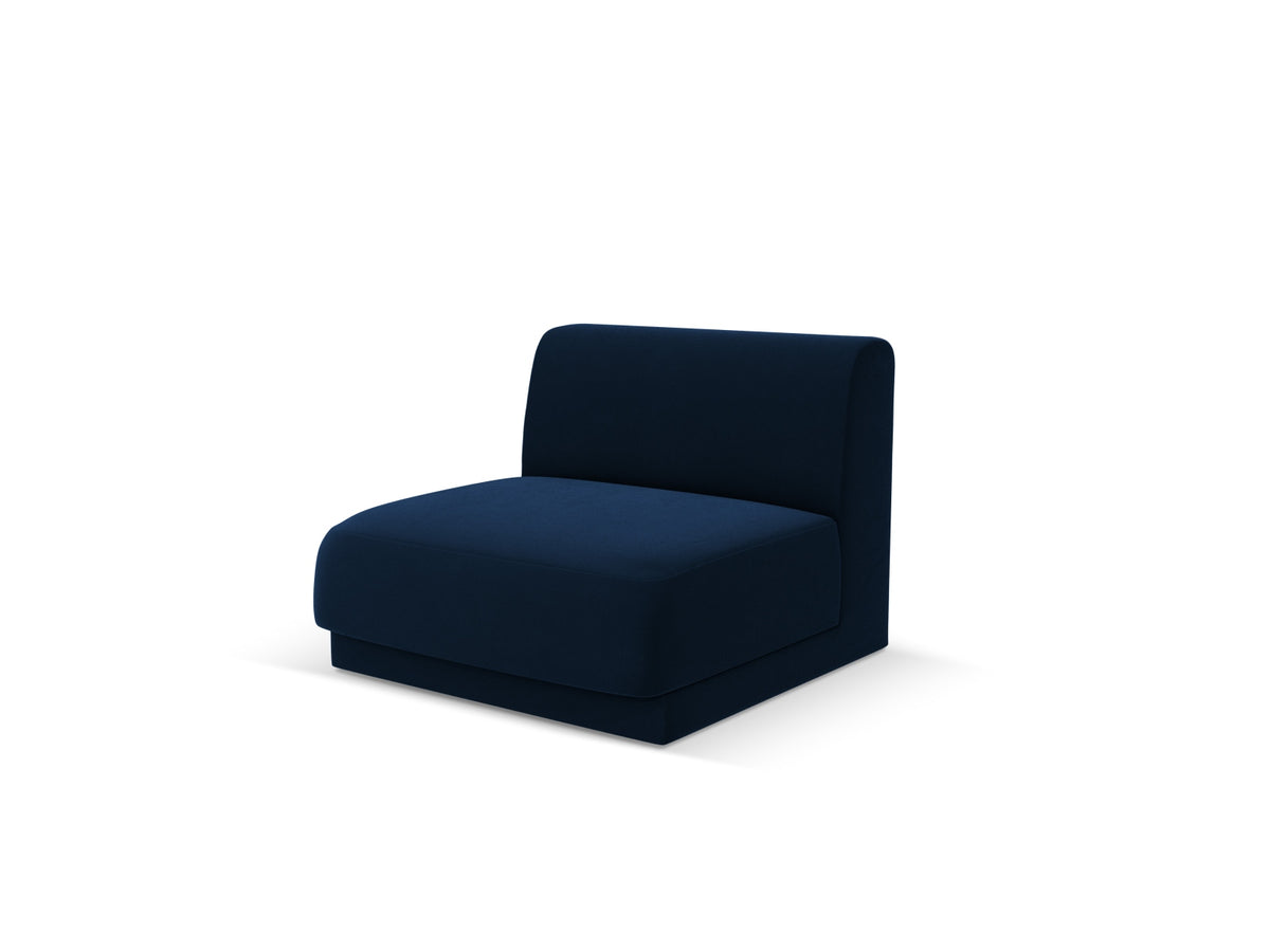Miley Velour Modul Armless 1 Sitzer in Royal Blue-Bluvel präsentiert im Onlineshop von KAQTU Design AG. Modulares Sofa ist von Micadoni