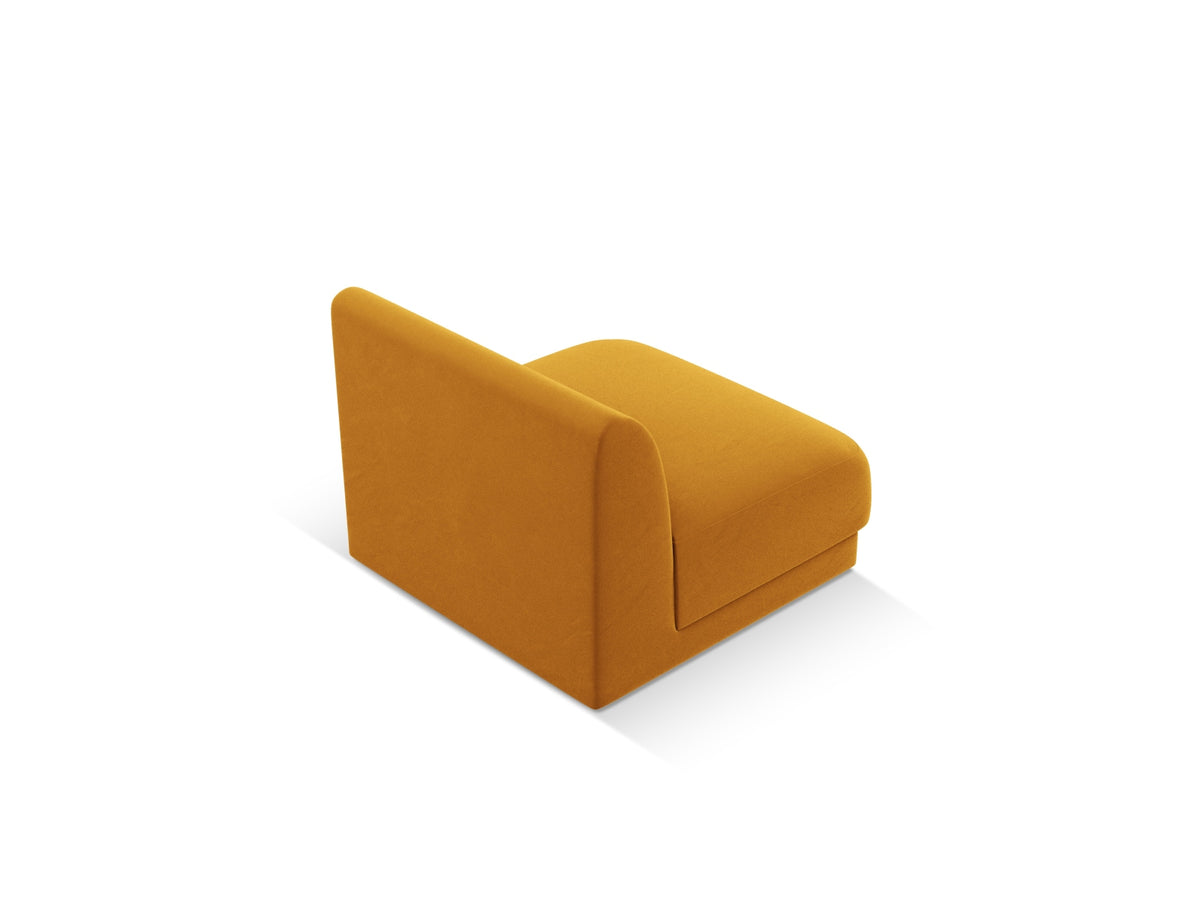 Miley Velour Modul Armless 1 Sitzer in Yellow-Bluvel präsentiert im Onlineshop von KAQTU Design AG. Modulares Sofa ist von Micadoni