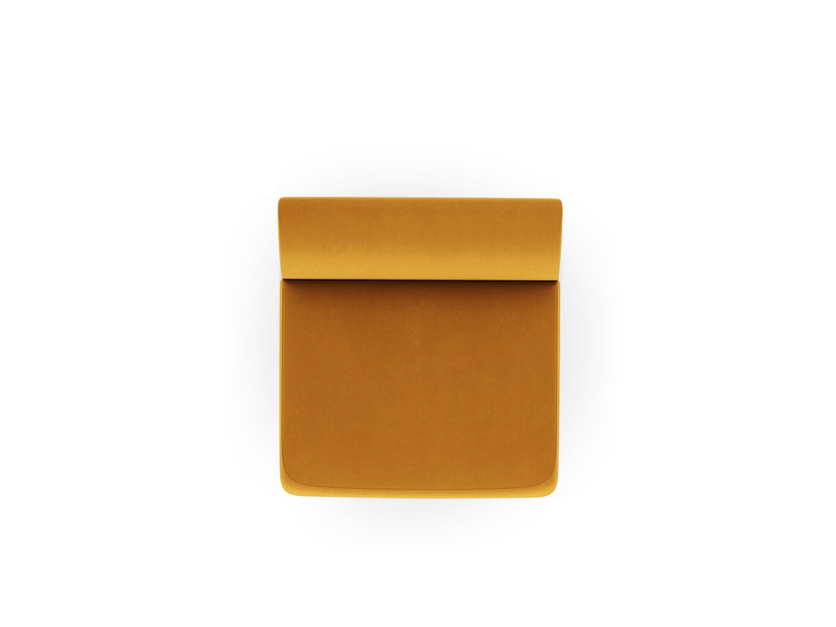 Miley Velour Modul Armless 1 Sitzer in Yellow-Bluvel präsentiert im Onlineshop von KAQTU Design AG. Modulares Sofa ist von Micadoni