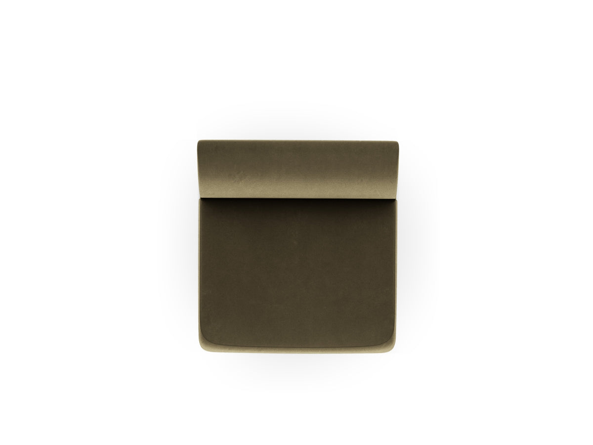 Miley Velour Modul Armless 1 Sitzer in Green-Bluvel präsentiert im Onlineshop von KAQTU Design AG. Modulares Sofa ist von Micadoni