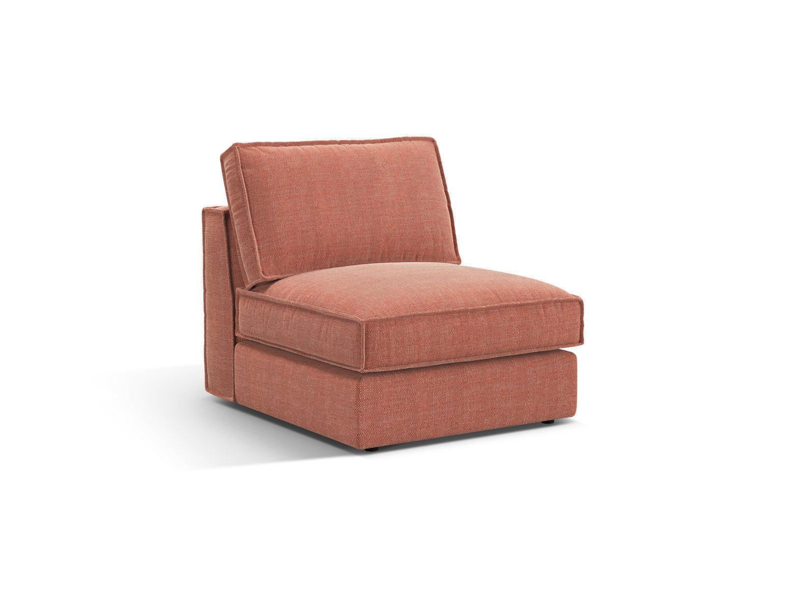 Elegantes 1-Sitzer Modul ohne Armlehnen Pola in stilvollem Design, ideal für moderne Wohnräume und vielseitige Sofa-Kombinationen.