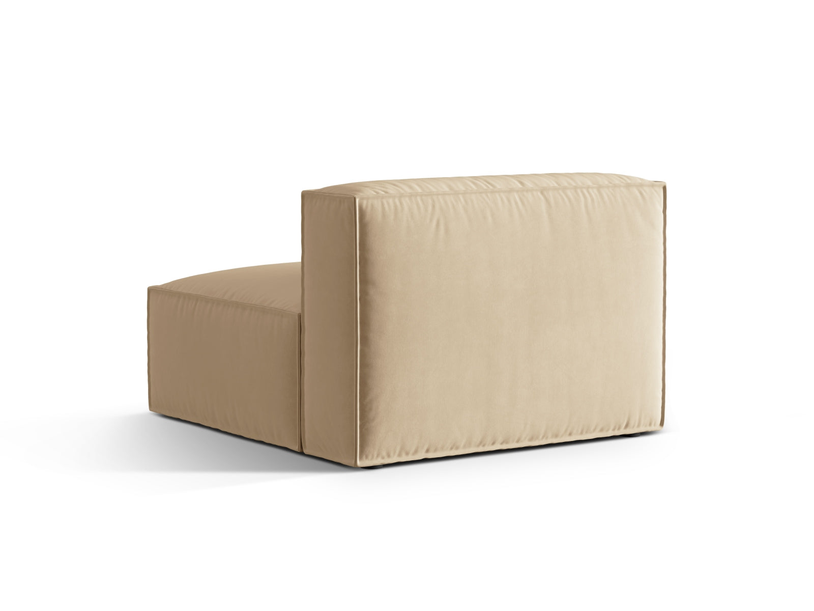 Nuria Velour Modul Armless 1 Sitzer in Nude-Paris präsentiert im Onlineshop von KAQTU Design AG. Modulares Sofa ist von Micadoni