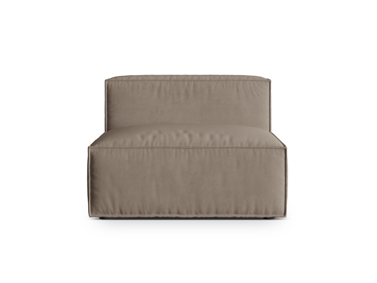 Nuria Velour Modul Armless 1 Sitzer in Warm grey präsentiert im Onlineshop von KAQTU Design AG. Modulares Sofa ist von Micadoni