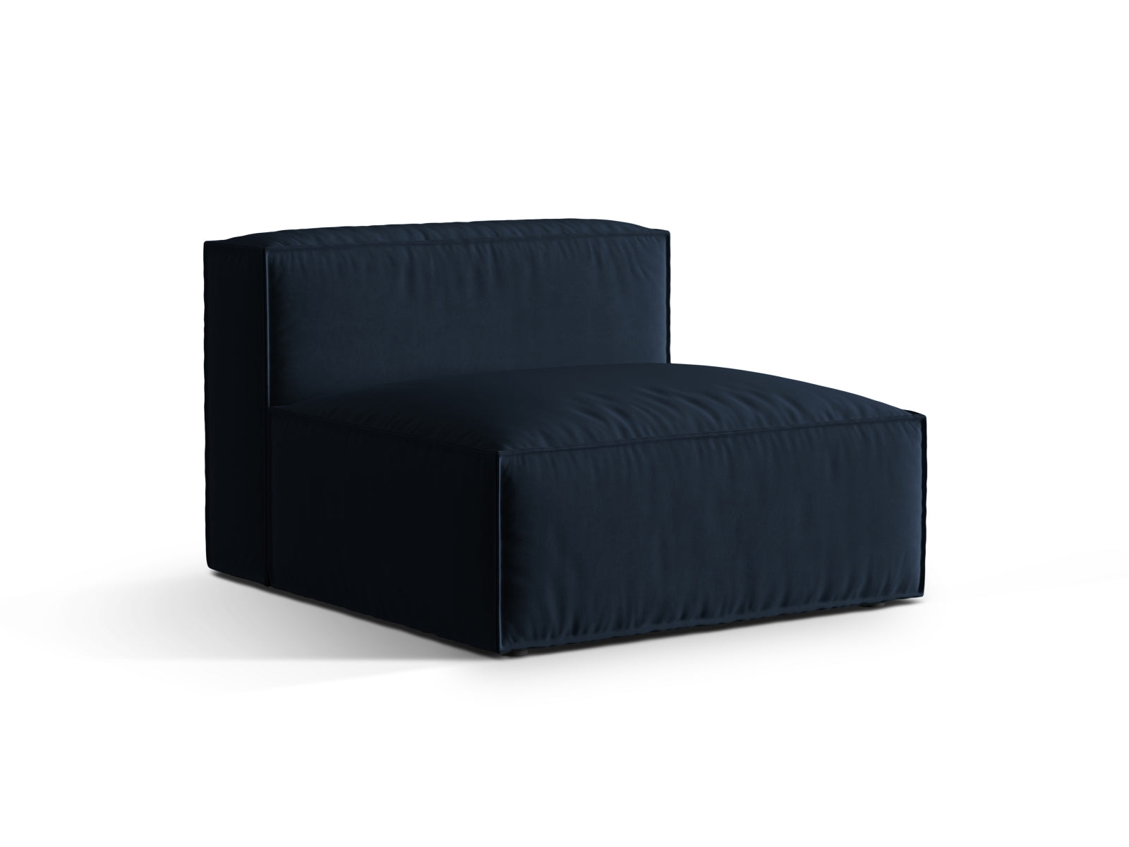 Nuria Velour Modul Armless 1 Sitzer in Dark Blue-Paris präsentiert im Onlineshop von KAQTU Design AG. Modulares Sofa ist von Micadoni