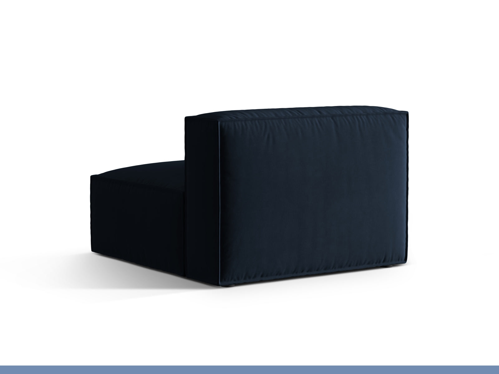 Nuria Velour Modul Armless 1 Sitzer in Dark Blue-Paris präsentiert im Onlineshop von KAQTU Design AG. Modulares Sofa ist von Micadoni