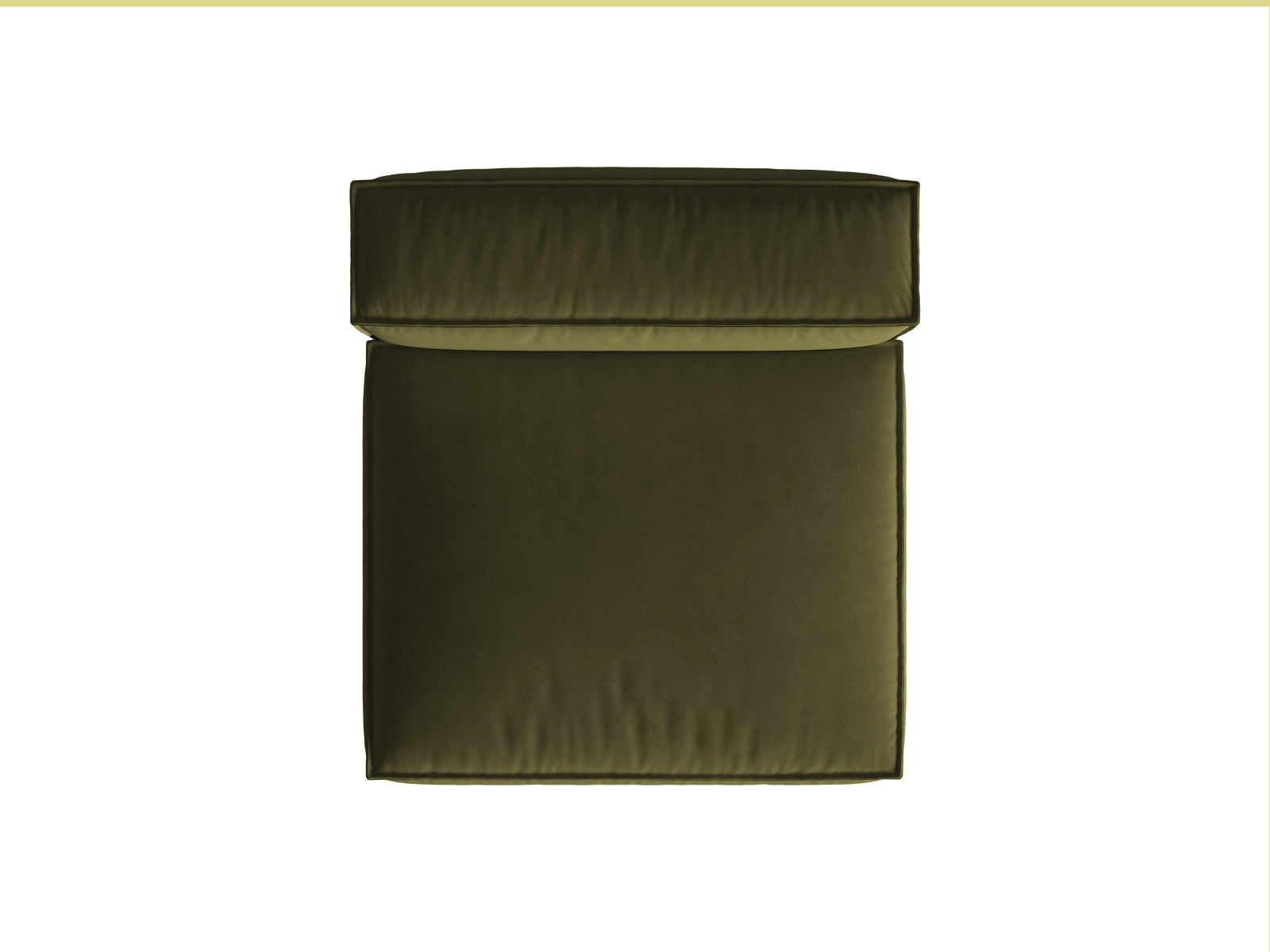 Nuria Velour Modul Armless 1 Sitzer in Moss Green Melange-Paris präsentiert im Onlineshop von KAQTU Design AG. Modulares Sofa ist von Micadoni